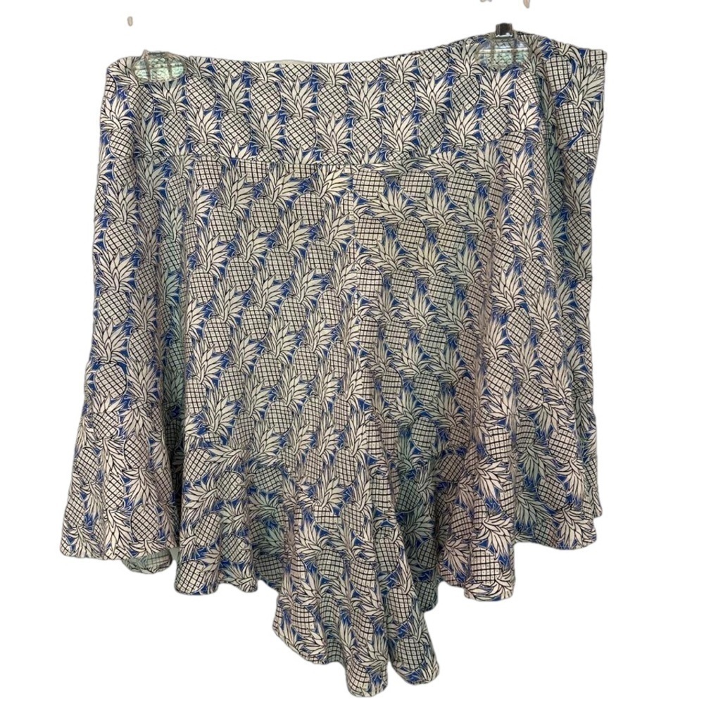 Anthropologie Maeve Imelda Pineapple Print Ruffle Short - Picture 4 of 7